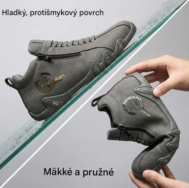 Pánská ortopedická obuv Suiine® | Vyrobená z pravé australské hovězí kůže | Ručně šitá, voděodolná a protiskluzová ✅ Podpora klenby pro pohodlnou chůzi