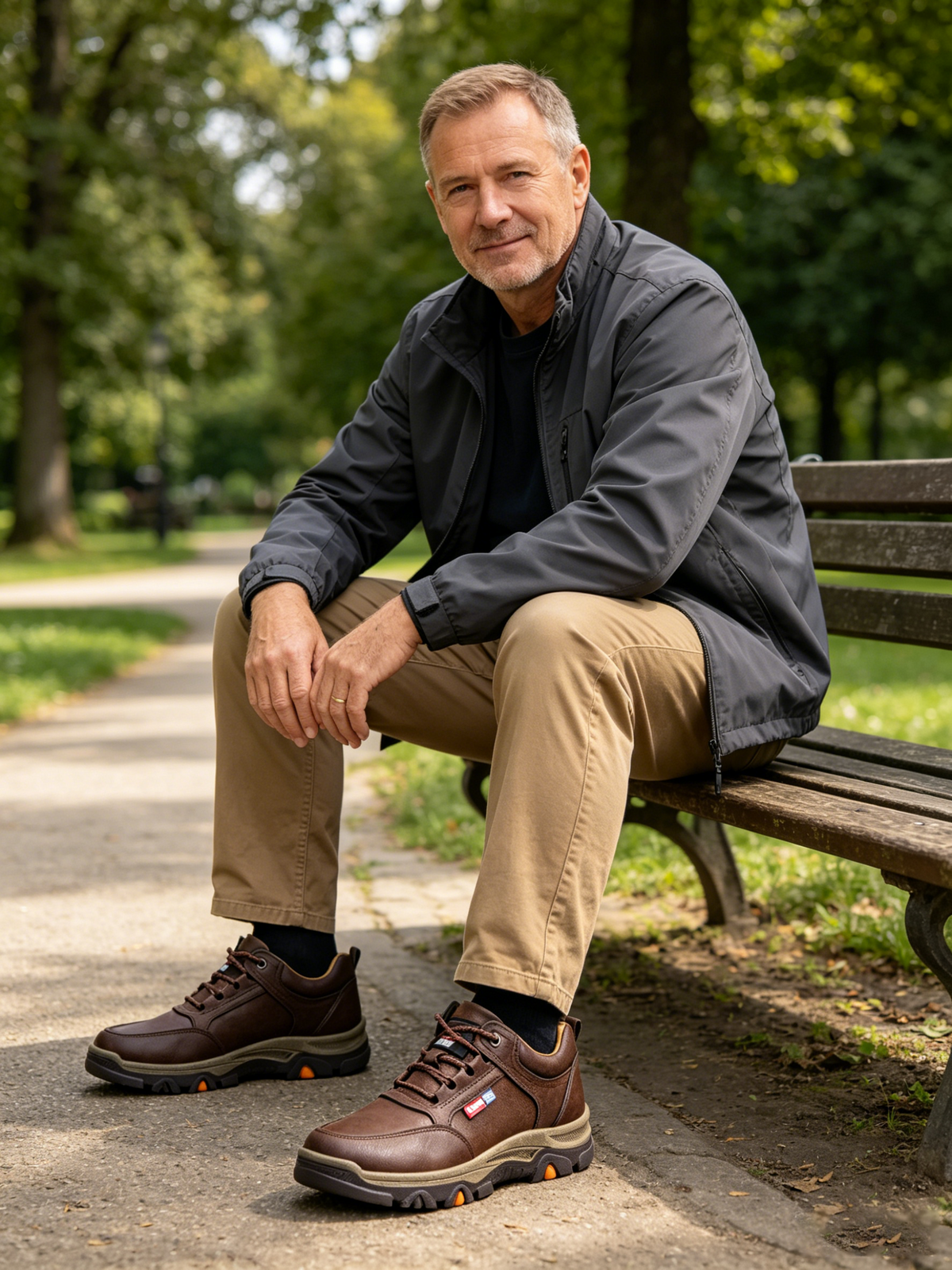 🔥 Ručně šité italské ortopedické kožené boty s oporou kotníku👣, pohodlné, voděodolné a protiskluzové, ✓ Nová kolekce pro rok 2026