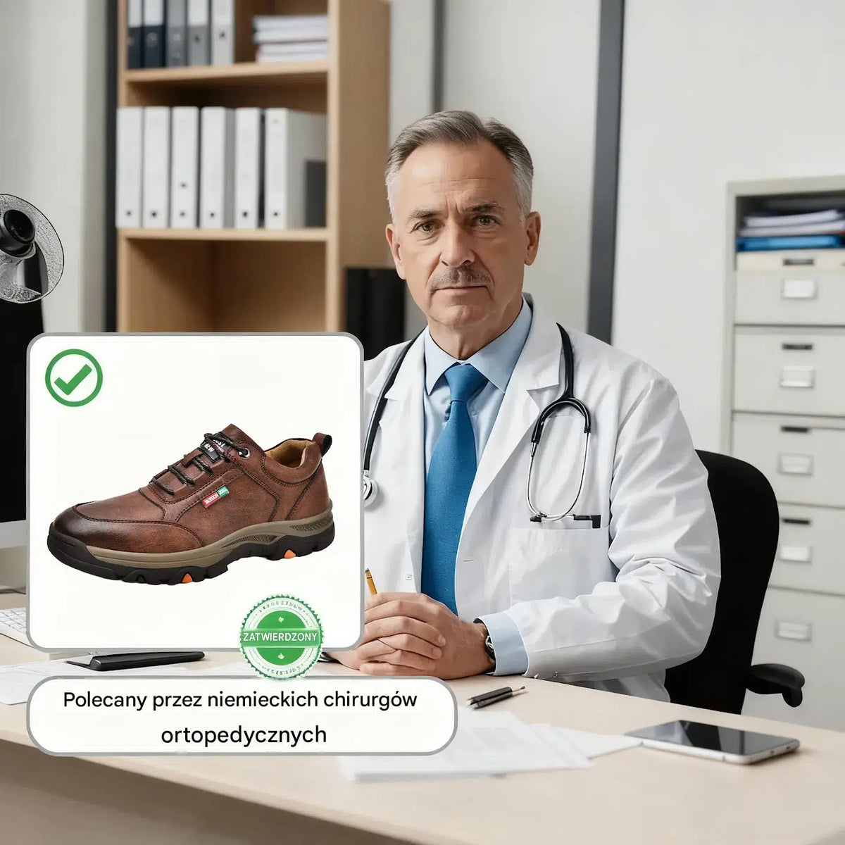 🔥 Ručně šité italské ortopedické kožené boty s oporou kotníku👣, pohodlné, voděodolné a protiskluzové, ✓ Nová kolekce pro rok 2026