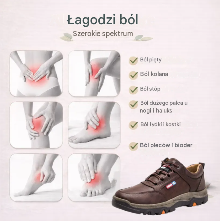 🔥 Ručně šité italské ortopedické kožené boty s oporou kotníku👣, pohodlné, voděodolné a protiskluzové, ✓ Nová kolekce pro rok 2026