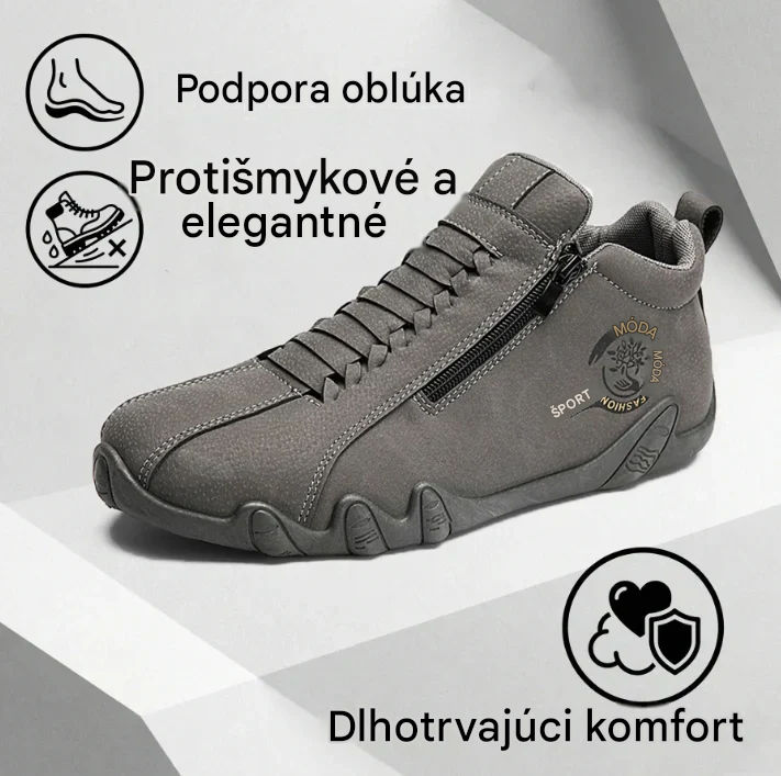 Pánská ortopedická obuv Suiine® | Vyrobená z pravé australské hovězí kůže | Ručně šitá, voděodolná a protiskluzová ✅ Podpora klenby pro pohodlnou chůzi