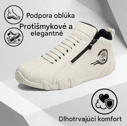 Pánská ortopedická obuv Suiine® | Vyrobená z pravé australské hovězí kůže | Ručně šitá, voděodolná a protiskluzová ✅ Podpora klenby pro pohodlnou chůzi