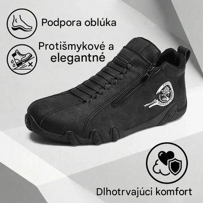 Pánská ortopedická obuv Suiine® | Vyrobená z pravé australské hovězí kůže | Ručně šitá, voděodolná a protiskluzová ✅ Podpora klenby pro pohodlnou chůzi