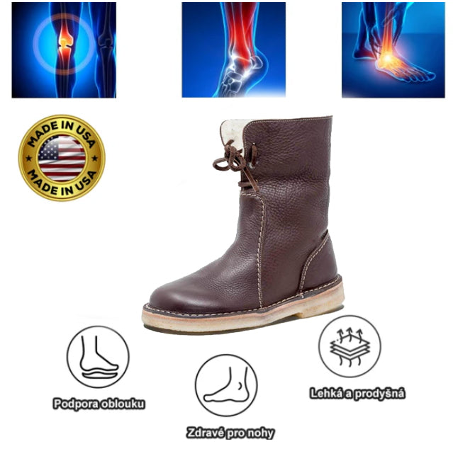 🔥 Exkluzivní zimní nabídka! Sleva 30 % 🎁 Pohodlné sněhule – ortopedická obuv navržená přímo pro osoby s potížemi nohou ✅ Poskytují oporu klenby a účinně ulevují od bolesti kloubů i chodidel.（副本）